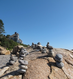 What do you with a bunch of rocks on a beach? Stack them.